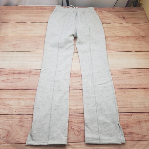SUMWON Sweatpants Womens Medium Gray Straight Leg Drawstring Pockets Athletic - Picture 7 of 8